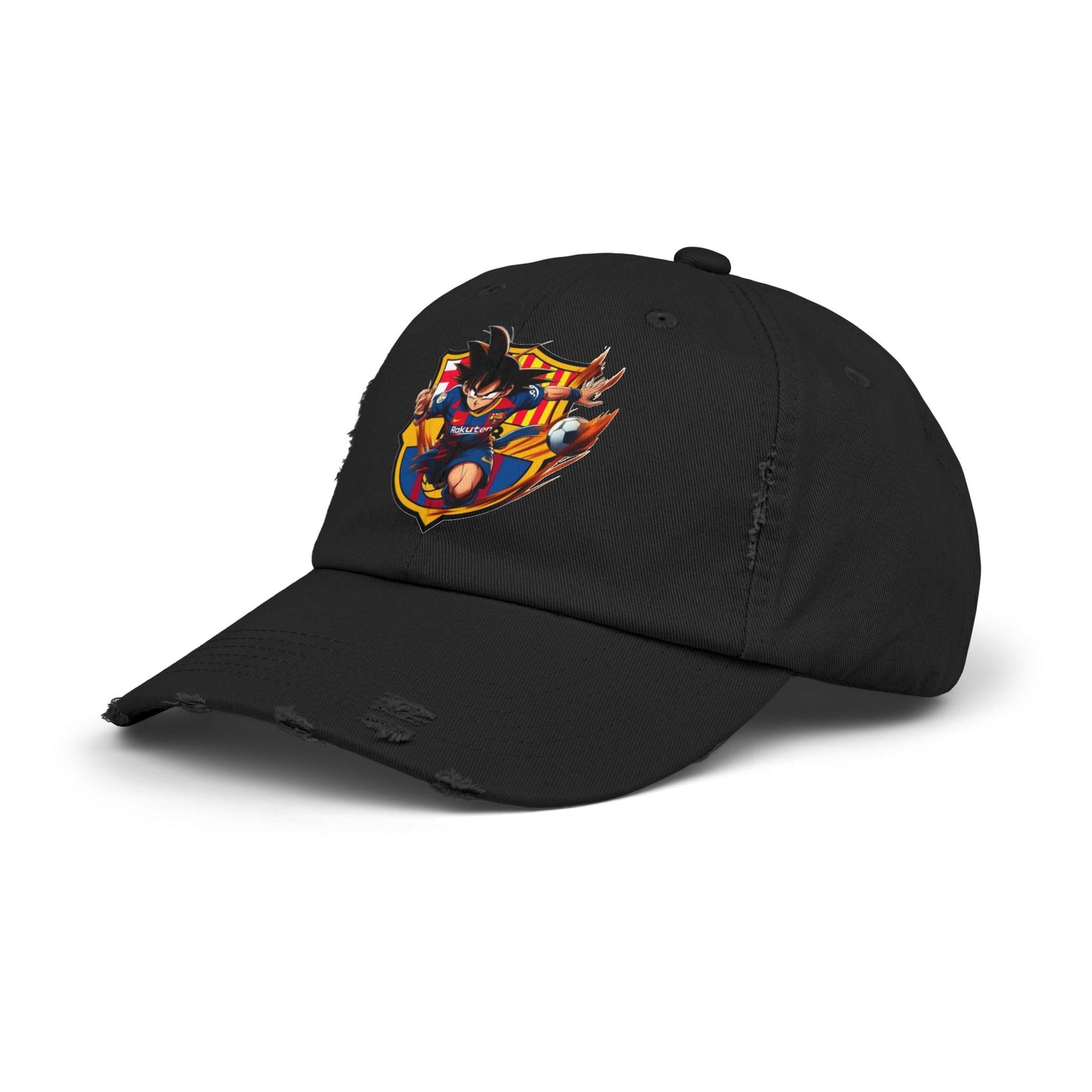 Sports Hat Dragon Theme Unisex Distressed Cap for Fans