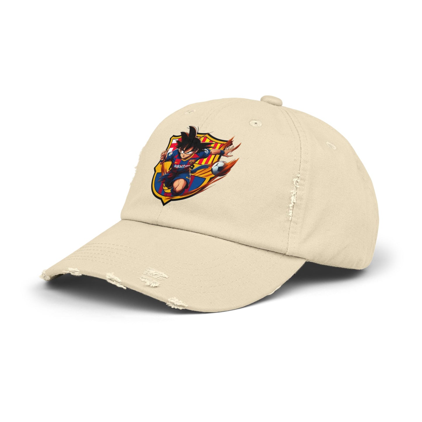 Sports Hat Dragon Theme Unisex Distressed Cap for Fans