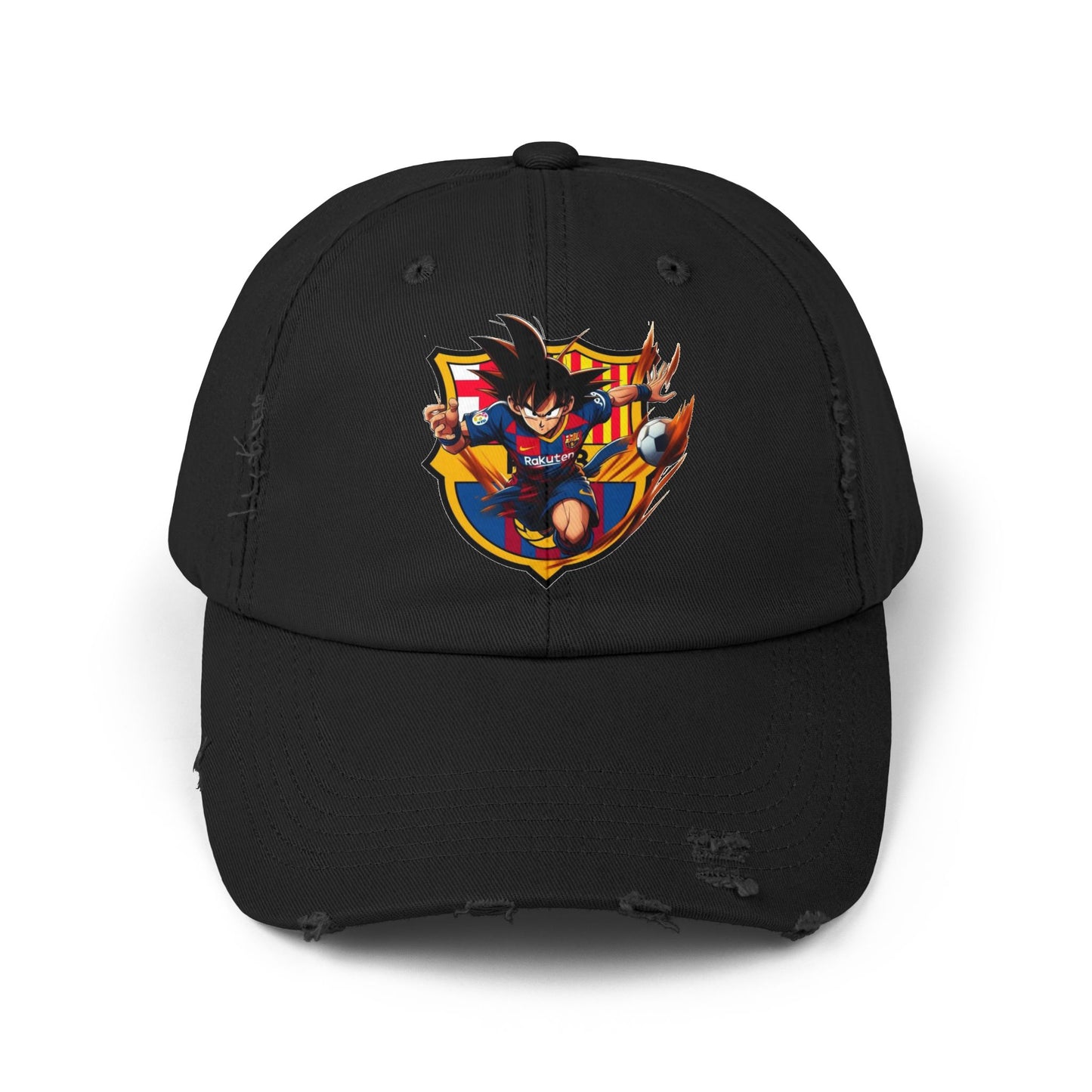 Sports Hat Dragon Theme Unisex Distressed Cap for Fans