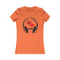 Love Beats Women's Favorite Tee - Heart and Headphones Design