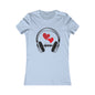 Love Beats Women's Favorite Tee - Heart and Headphones Design