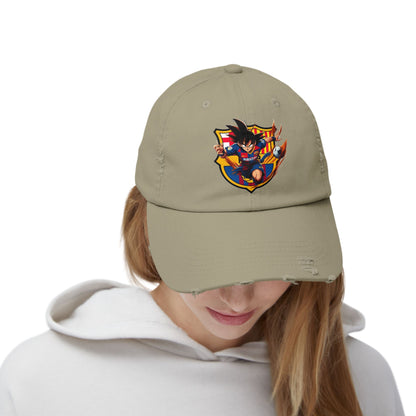 Sports Hat Dragon Theme Unisex Distressed Cap for Fans