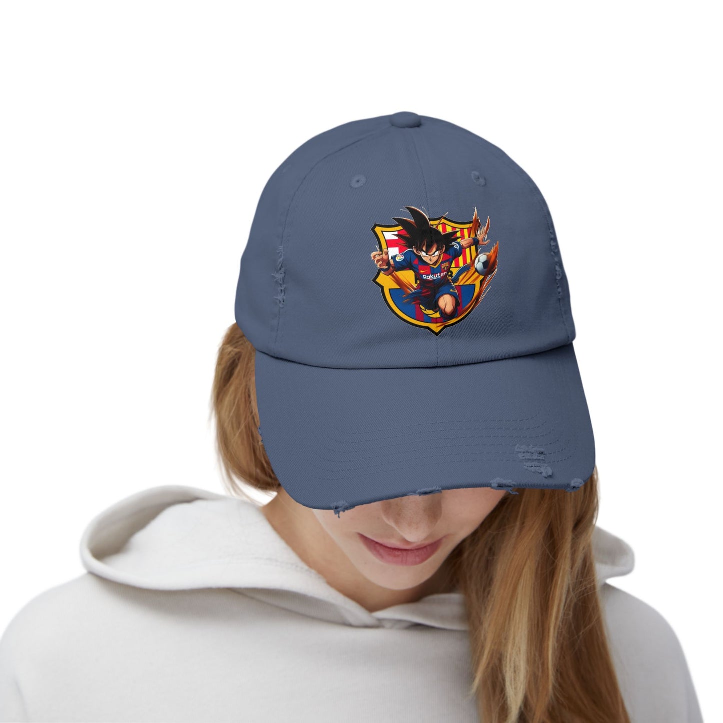 Sports Hat Dragon Theme Unisex Distressed Cap for Fans