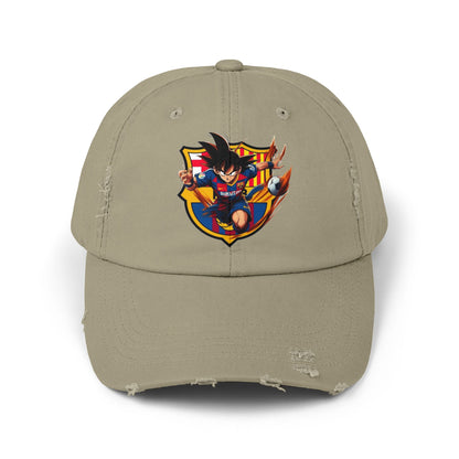 Sports Hat Dragon Theme Unisex Distressed Cap for Fans