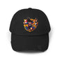 Sports Hat Dragon Theme Unisex Distressed Cap for Fans